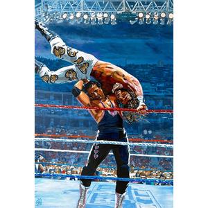 Bret Hart vs Shawn Michaels: Wrestling Landscape 11x14 Poster Discount Best Store To Get