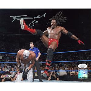 Booker T Scissor Kick PF 8 x 10 Promo - JSA AUTOGRAPHED Reliable
