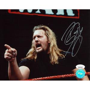 Big Show Pointing Racing Reflections 8 x 10 Promo - JSA AUTOGRAPHED Best Seller For Sale