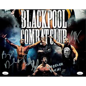 Blackpool Combat Club 11 x 14 Poster - JSA QUAD AUTOGRAPHED Wide Range Of Cheap Online