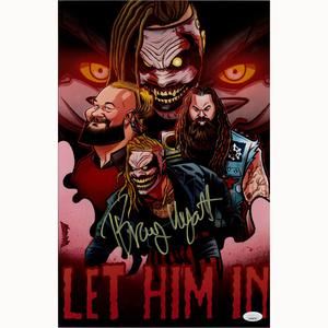 Bray Wyatt Faces Of Wyatt Nolanium 11 x 17 Poster - JSA AUTOGRAPHED Extremely For Sale