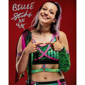 Billie Starkz Red BG 8 x 10 Promo - AUTOGRAPHED Free Shipping Purchase