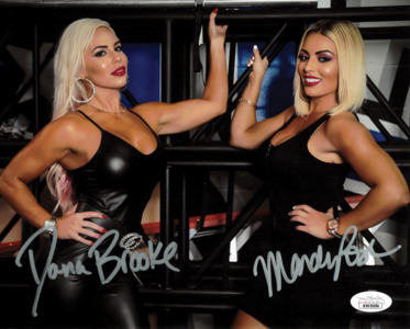 Dana Brooke & Mandy Rose Backstage 8 x 10 Promo - JSA DUAL AUTOGRAPHED Discount High Quality