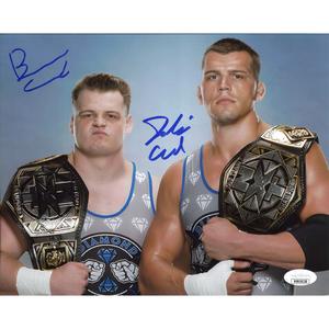 Creed Brothers NXT Tag Titles 8 x 10 Promo - JSA DUAL AUTOGRAPHED Low Pice Sale Online