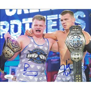 Creed Brothers Titles In Ring 8 x 10 Promo - JSA DUAL AUTOGRAPHED Outlet New Styles
