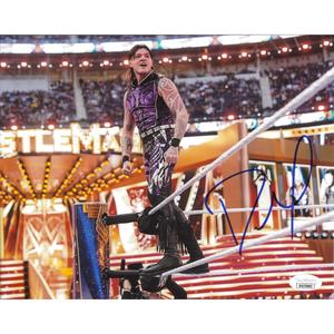 Dominik Mysterio 2nd Rope WM39 8 x 10 Promo - JSA AUTOGRAPHED Buy Cheap 100% Original