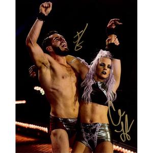 Johnny Gargano and Candice LeRae Promo - AUTOGRAPHED Free Shipping For Cheap