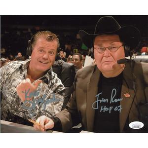 Jim Ross & Jerry Lawler Thumbs Up 8 x 10 Promo - JSA DUAL AUTOGRAPHED Wiki For Sale