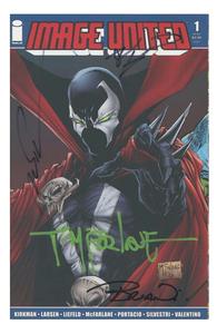 Image United #1 Spawn Cover Signed 4x McFarlane Kirkman Silvestri Haberlin Cheap Sale With Paypal