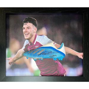West Ham United FC Declan Rice Signed Boot (Framed) Wholesale Pice For Sale