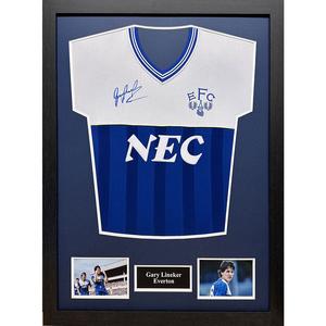 Everton FC 1986 Gary Lineker Signed Shirt (Framed) Buy Cheap 2025 New