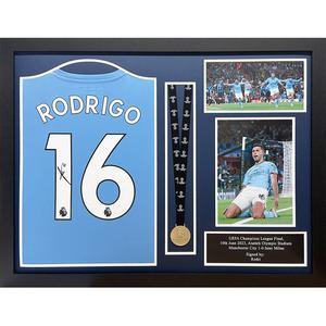 Manchester City FC Rodri Signed Shirt & Medal (Framed) 100% Original Sale Online