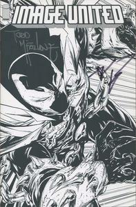 Image United #2 Spawn Sketch Cover 1st Omega Spawn Signed 2x McFarlane Kirkman Sale Get To Buy