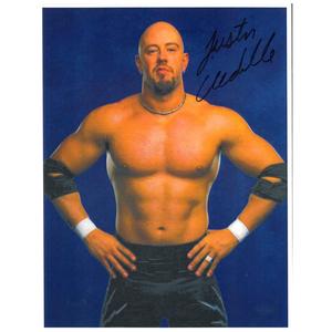 Justin Credible Blue BG 8.5 x 11 Promo - AUTOGRAPHED Footlocker For Sale