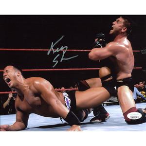 Ken Shamrock vs The Rock 8 x 10 Promo - JSA AUTOGRAPHED Outlet Huge Surprise