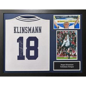 Tottenham Hotspur FC 1994 Jurgen Klinsmann Signed Shirt (Framed) Sale Low Shipping Fee