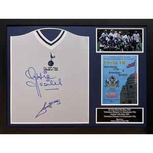Tottenham Hotspur FC 1981 Ossie Ardiles & Ricky Villa Signed Shirts (Dual Framed) Really For Sale