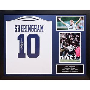 Tottenham Hotspur FC 1994 Teddy Sheringham Signed Shirt (Framed) Good Selling Cheap Pice