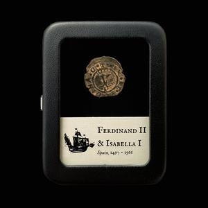 Spain, Ferdinand II & Isabella I, Blanca Coin - 1497 to 1566 CE - Voyages of Colombus Clearance Low Pice