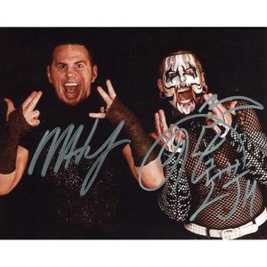 Hardy Boyz Hand Gestures 8 x 10 Promo  - AUTOGRAPHED Buy Cheap 100% Original