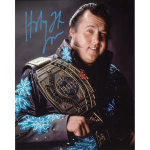 Honky Tonk Man IC Title On Shoulder 8 x 10 Promo - AUTOGRAPHED Outlet New