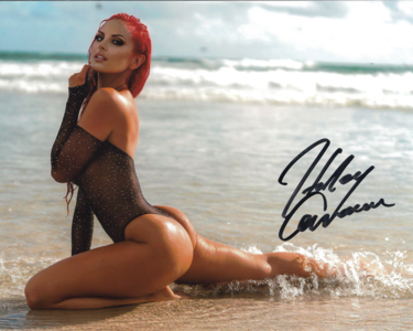 Harley Cameron Full Beach Pose 8 x 10 Promo - AUTOGRAPHED Cheap Sale Good Selling