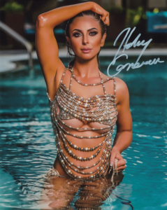 Harley Cameron In the Pool 8 x 10 Promo - AUTOGRAPHED Free Shipping Pices