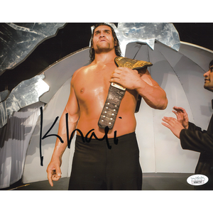 Great Khali Title Entrance 8 x 10 Promo - JSA AUTOGRAPHED Free Shipping Sast