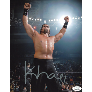 Great Khali Arms Up 8 x 10 Promo - JSA AUTOGRAPHED Find Great For Sale