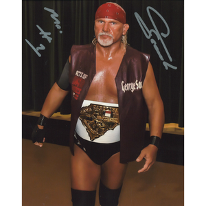 George South NAWA Title 8 x 10 Promo - AUTOGRAPHED Footlocker Finishline For Sale