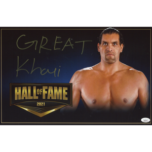 Great Khali Hall of Fame 11 x 17 Poster - JSA AUTOGRAPHED Cheap Visa Payment
