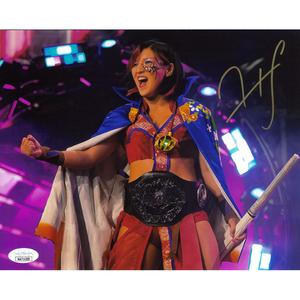 Hikaru Shida Wave Title 8 x 10 Promo - JSA AUTOGRAPHED Get To Buy Sale Online