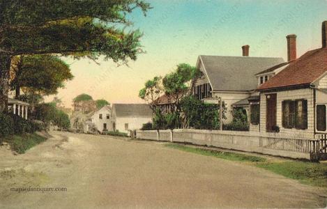1935 - Main Street, Chatham, Mass.  - Postcard - Antique Free Shipping Fake