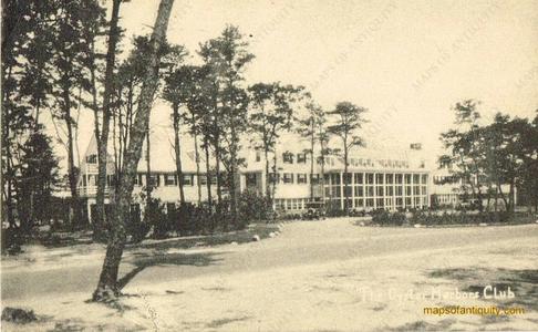 1934 - Oyster Harbors Club, Osterville, MA - Postcard - Antique Discount Popular
