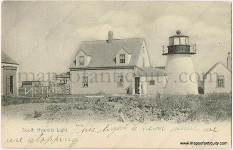 1907 - South Hyannis Light. - Postcard - Antique Cheap Big Sale