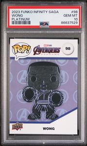 2023 UPPER DECK FUNKO POP MARVEL  WONG PLATINUM #98  PSA 10 Outlet Brand New Unisex