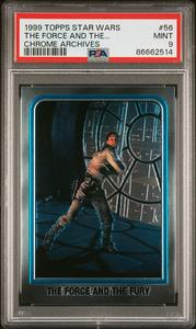 1999 TOPPS CHROME STAR WARS CHROME ARCHIVES THE FORCE AND THE... CHROME ARCHIVES #56 - PSA 9 Big Sale