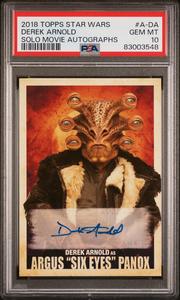 2018 TOPPS STAR WARS SOLO MOVIE AUTOGRAPHS DEREK ARNOLD #A-DA - PSA 10 Recommend