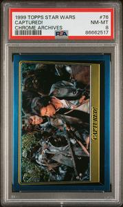 1999 TOPPS CHROME STAR WARS CHROME ARCHIVES CAPTURED! CHROME ARCHIVES #76 - PSA 8 Cheap Sale Shop