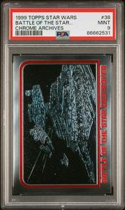 1999 TOPPS CHROME STAR WARS CHROME ARCHIVES BATTLE OF THE STAR... CHROME ARCHIVES #38 - PSA 9 Cheap Sale Geniue Stockist