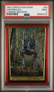 1999 TOPPS CHROME STAR WARS CHROME ARCHIVES CHEWBACCA... CHROME ARCHIVES #83 - PSA 9 Sale Low Pice