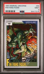 1991 MARVEL UNIVERSE FIN FANG FOOM  #65 - PSA 9 Online