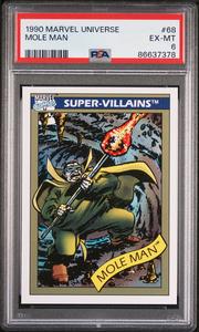1990 MARVEL UNIVERSE MOLE MAN  #68 - PSA 6 Excellent
