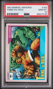 1991 MARVEL UNIVERSE THING VS. HULK  #103 - PSA 10 Outlet Marketable