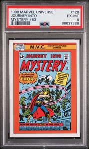 1990 MARVEL UNIVERSE JOURNEY INTO MYSTERY #83 #128 - PSA 6 Sale Authentic