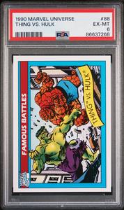 1990 MARVEL UNIVERSE THING VS. HULK  #88 - PSA 6 Buy Cheap New