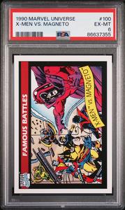 1990 MARVEL UNIVERSE X-MEN VS. MAGNETO  #100 - PSA 6 Deals Online