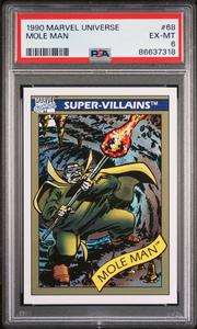 1990 MARVEL UNIVERSE MOLE MAN  #68 - PSA 6 Outlet Amazon