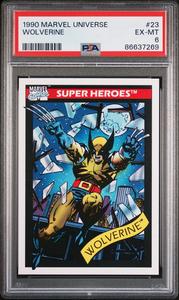 1990 MARVEL UNIVERSE WOLVERINE  #23 - PSA 6 Sale Cheap Online