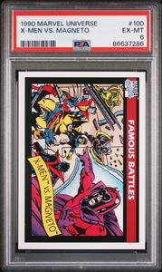 1990 MARVEL UNIVERSE X-MEN VS. MAGNETO  #100 - PSA 6 Clearance Free Shipping